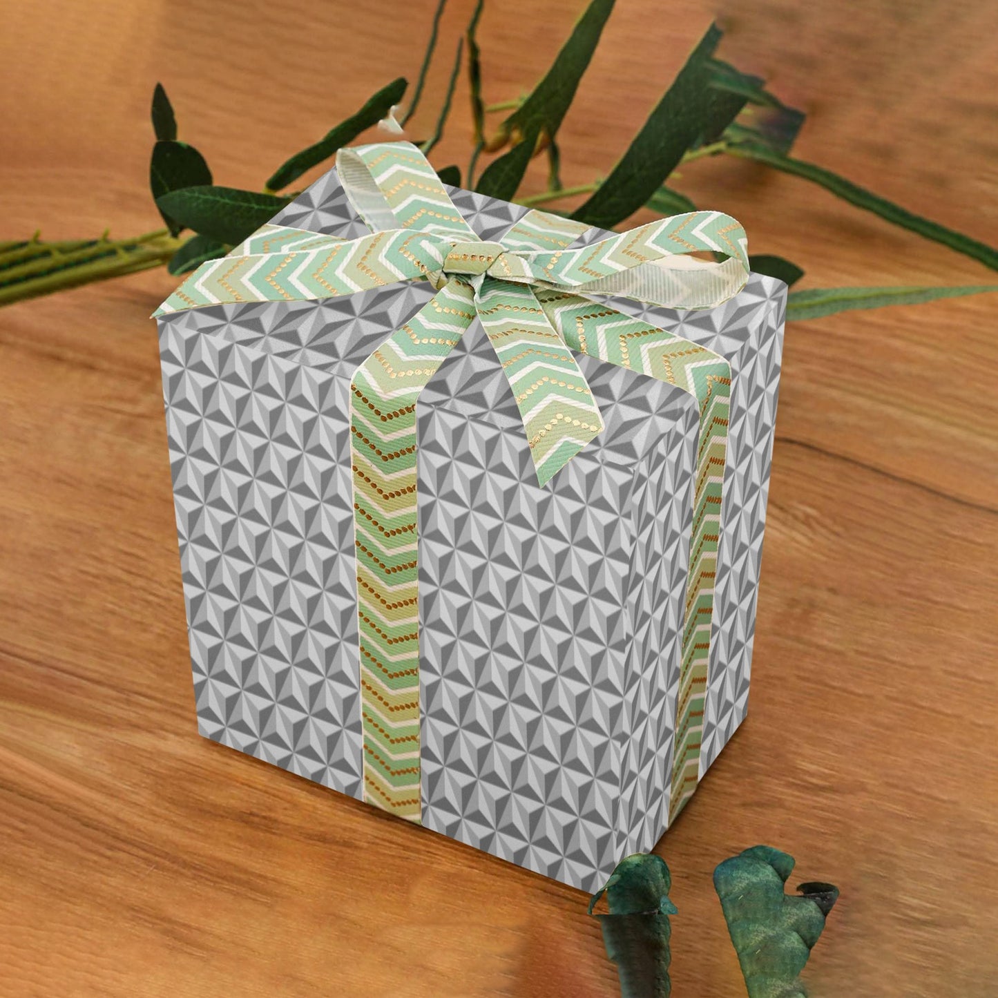 3 Rolls Spaceship Earth Gift Wrapping Paper-Coated Paper 58"x 22"