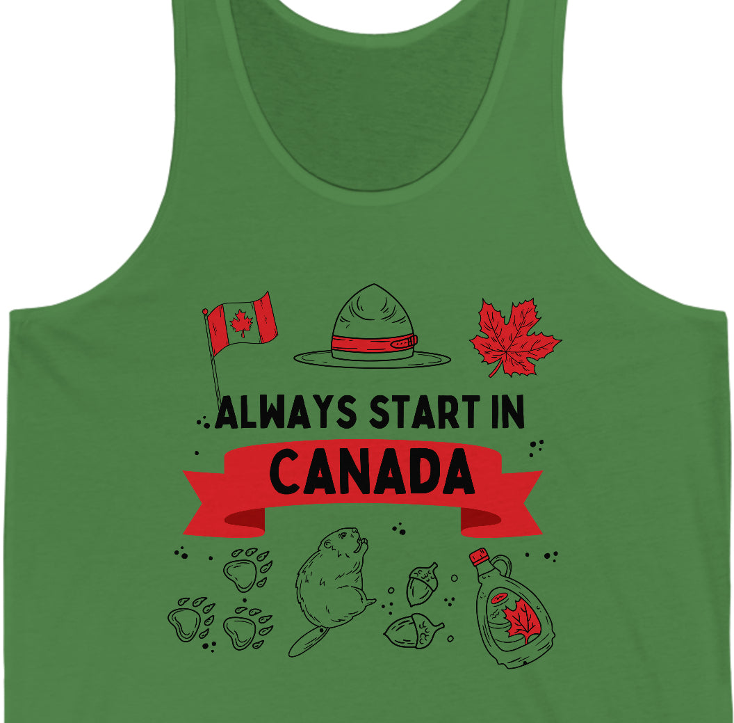 Start in Canada - Unisex Jersey Tank