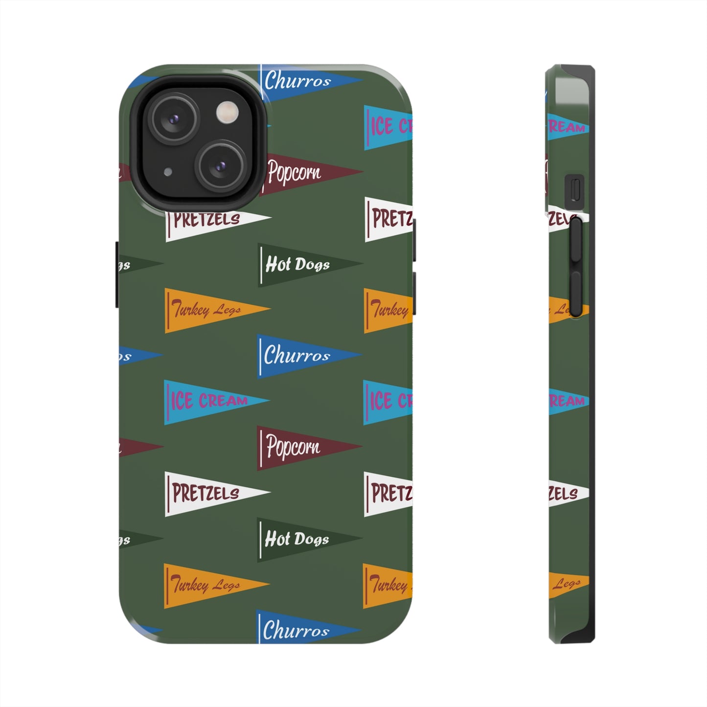 Snack Pennant (Sage Green) - Tough Phone Cases (All iPhone Sizes)