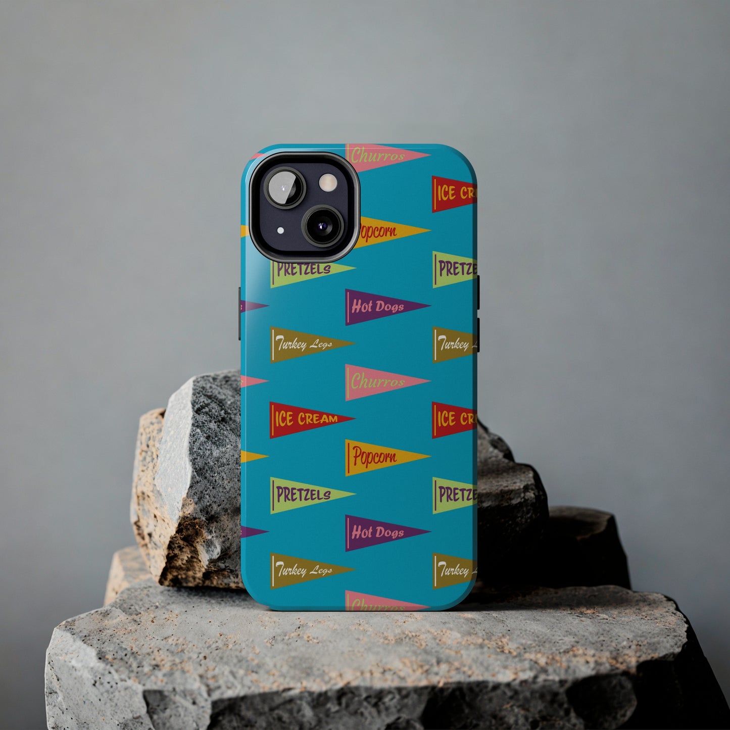 Snack Pennant (Blue Pop) - Tough Phone Cases (All iPhone Sizes)