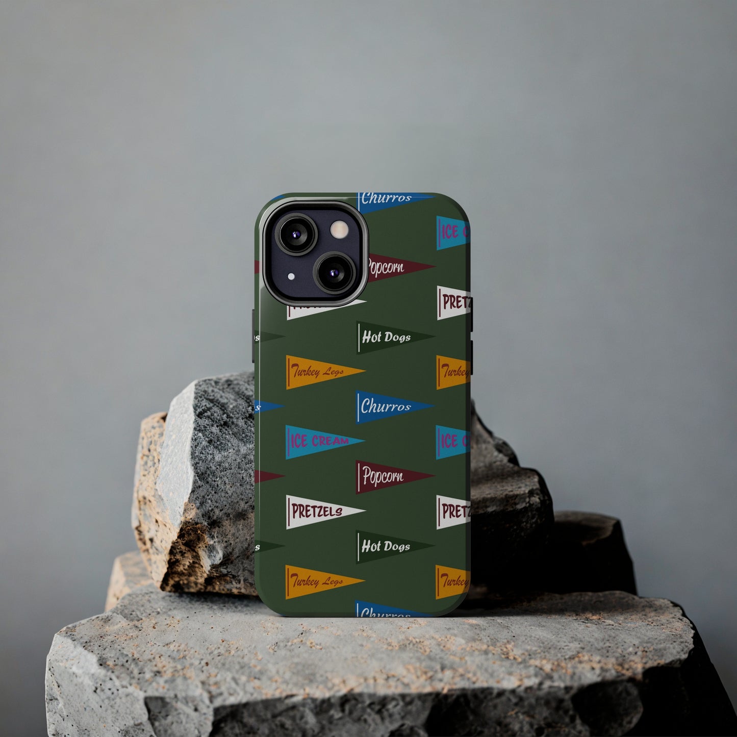 Snack Pennant (Sage Green) - Tough Phone Cases (All iPhone Sizes)