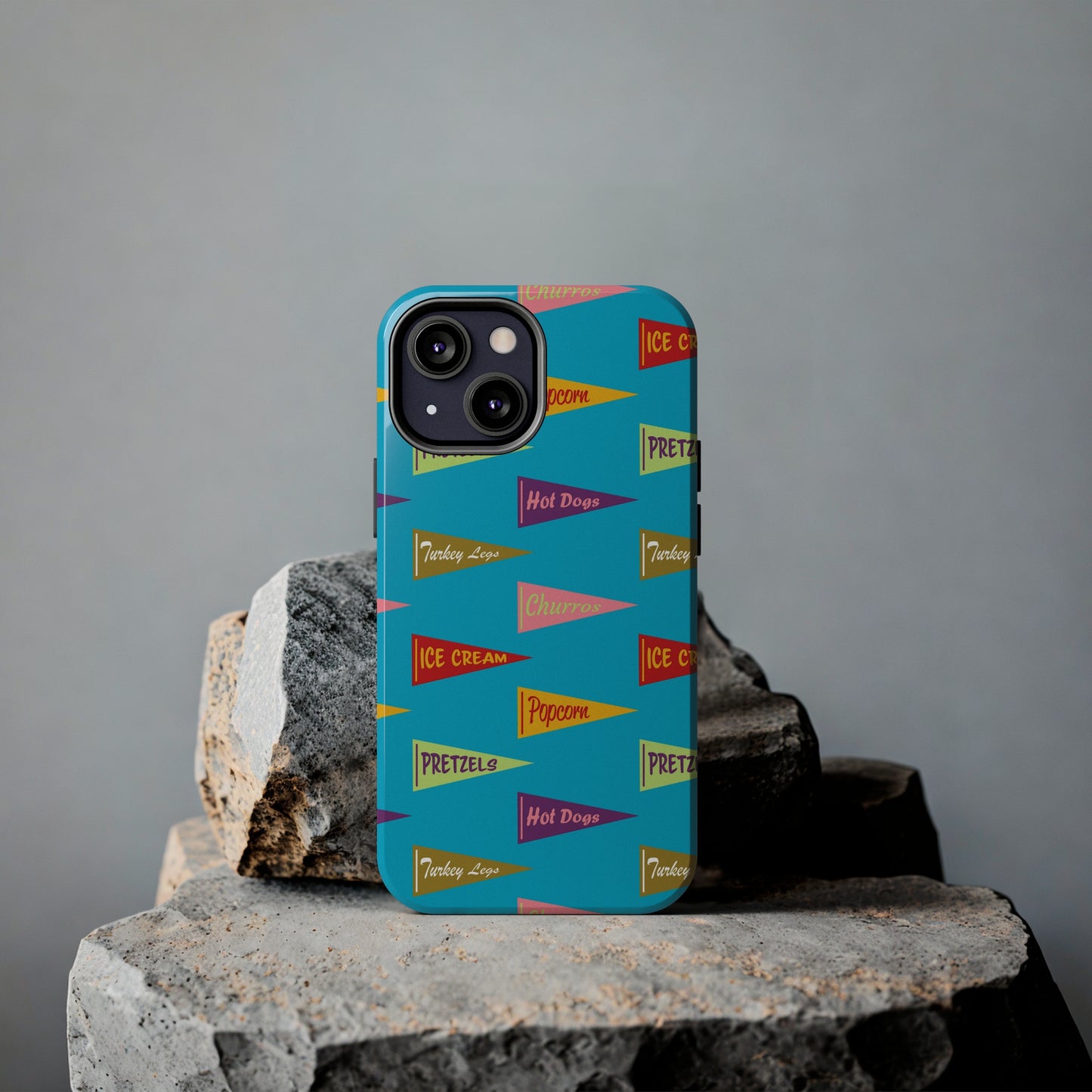 Snack Pennant (Blue Pop) - Tough Phone Cases (All iPhone Sizes)