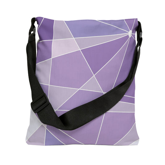 Purple Geo All Day Adjustable Tote (2 Sizes Available)