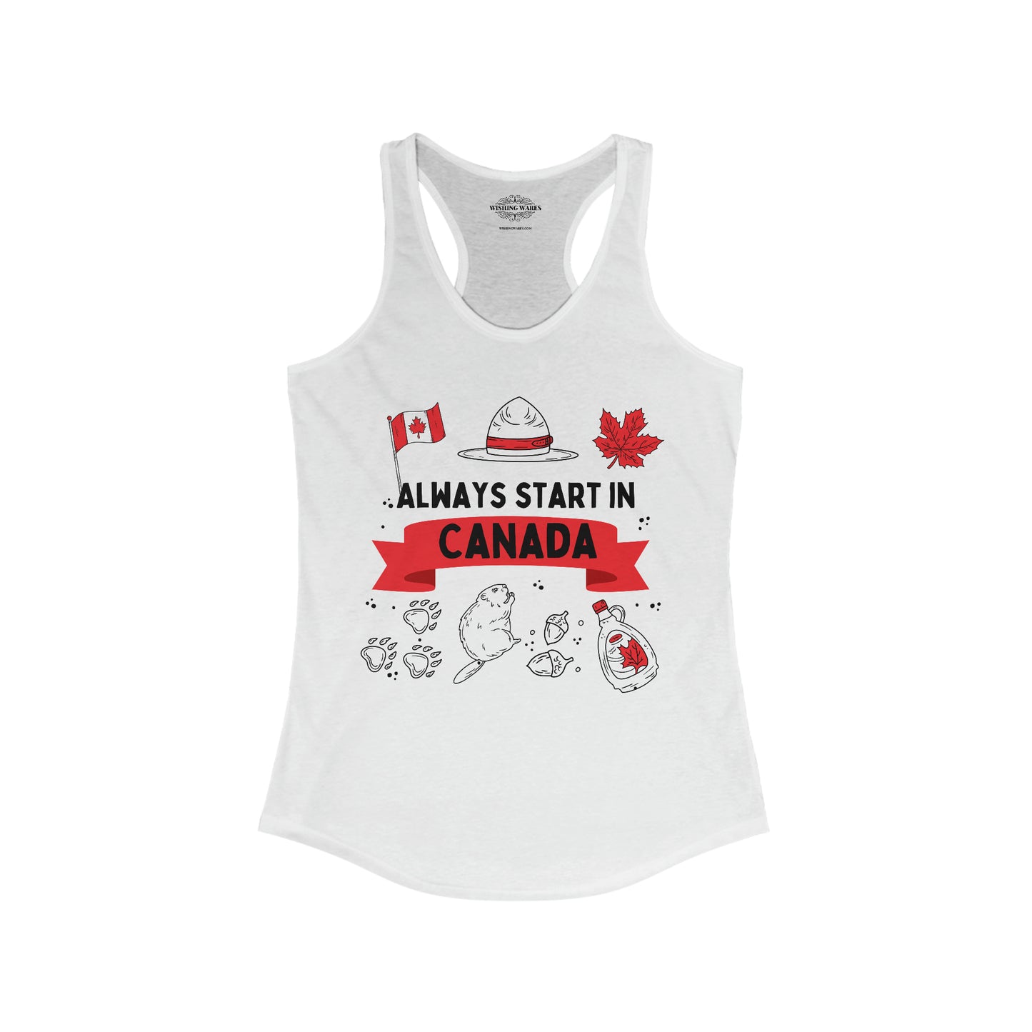 Start in Canada - Women's Ideal Racerback Tank