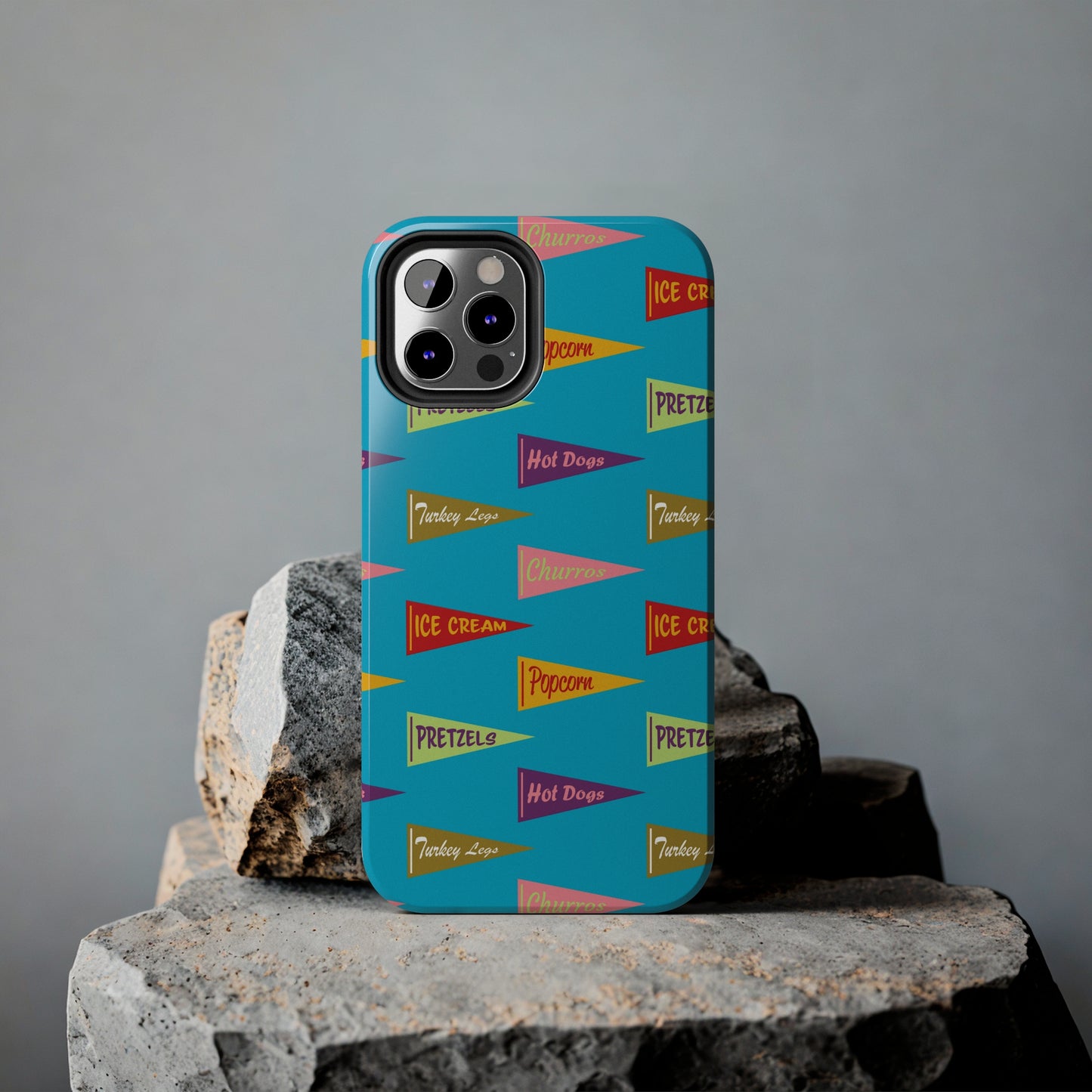 Snack Pennant (Blue Pop) - Tough Phone Cases (All iPhone Sizes)