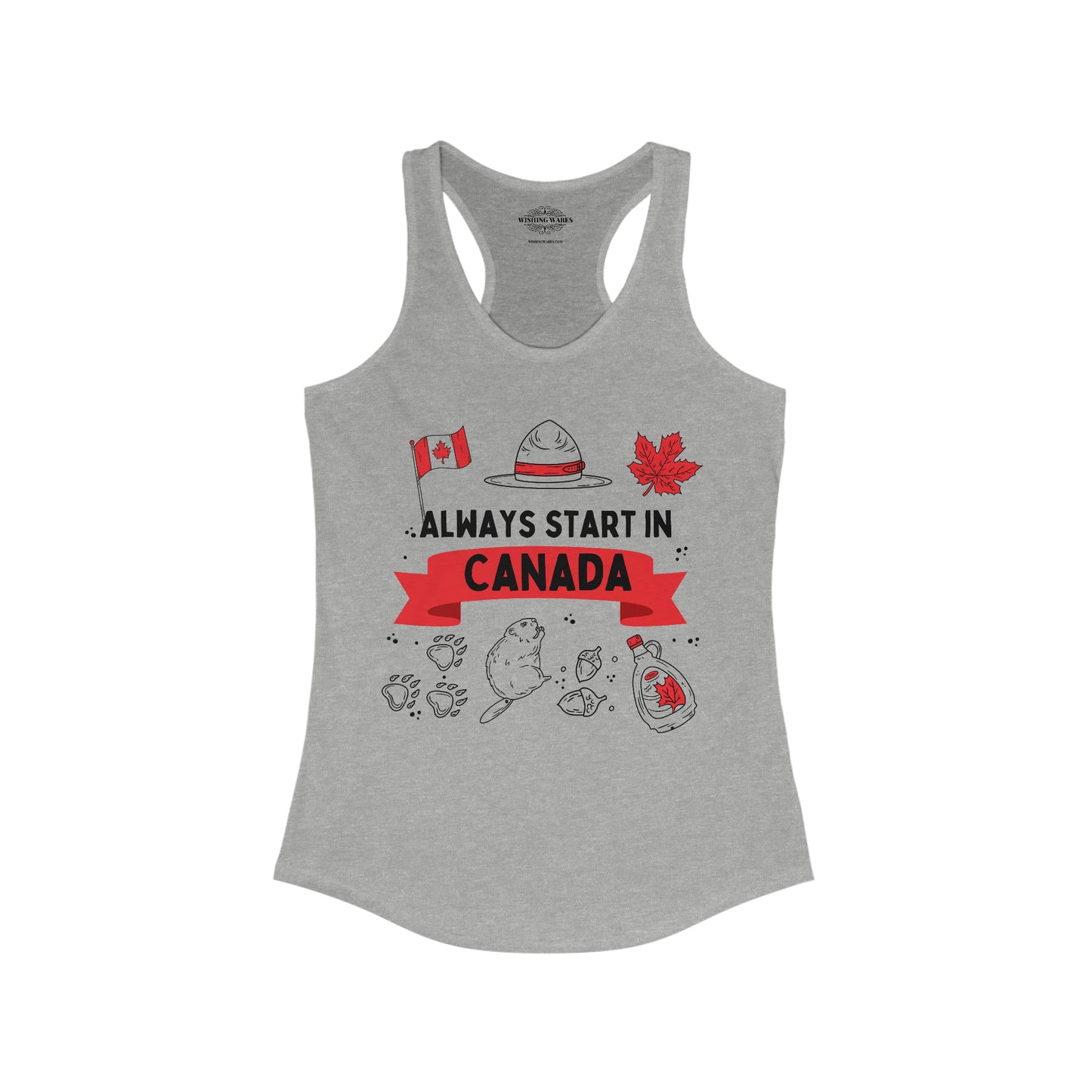 Start in Canada - Women's Ideal Racerback Tank