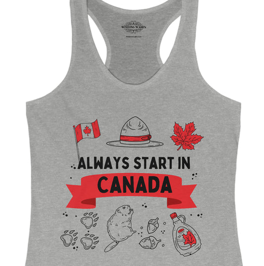 Start in Canada - Women's Ideal Racerback Tank