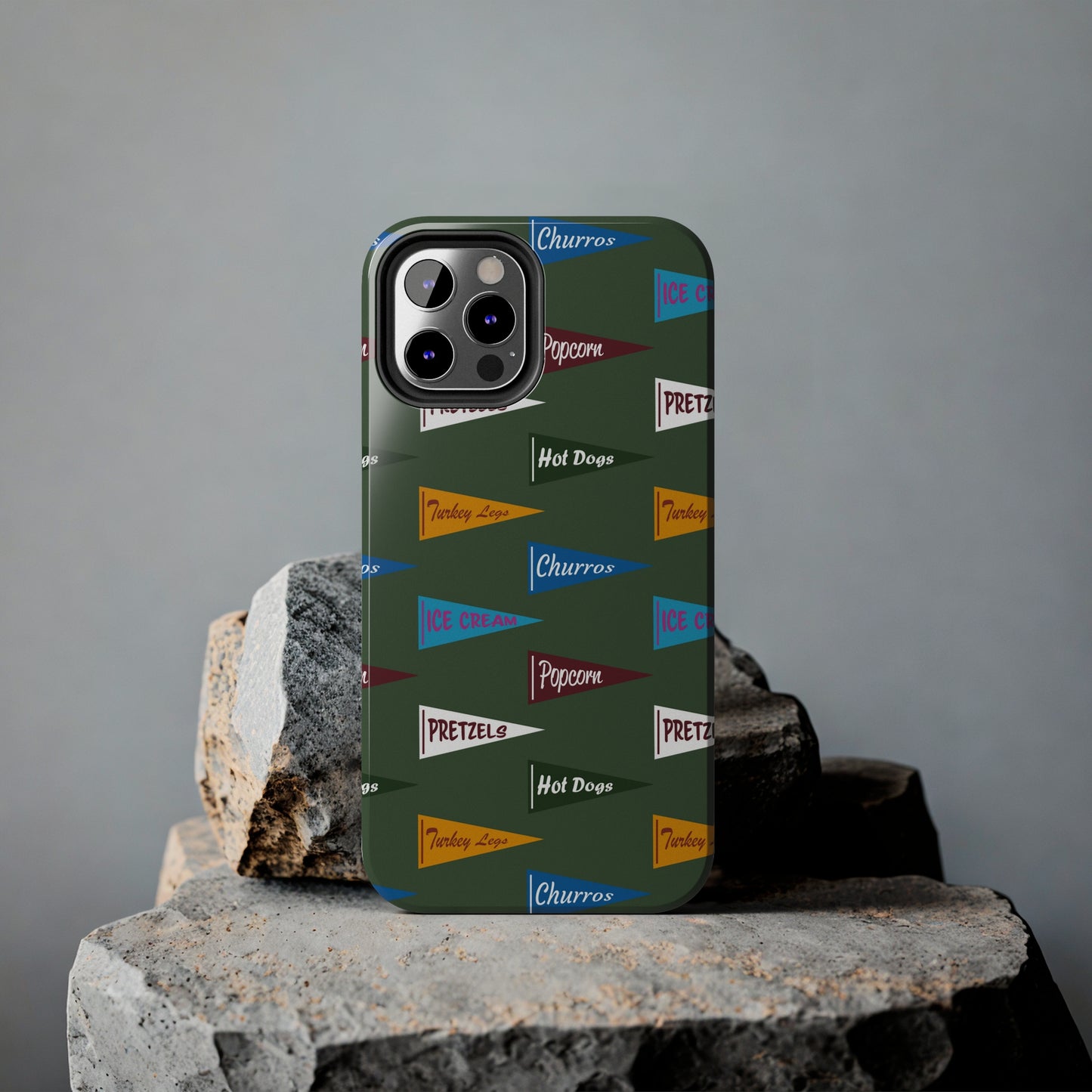 Snack Pennant (Sage Green) - Tough Phone Cases (All iPhone Sizes)