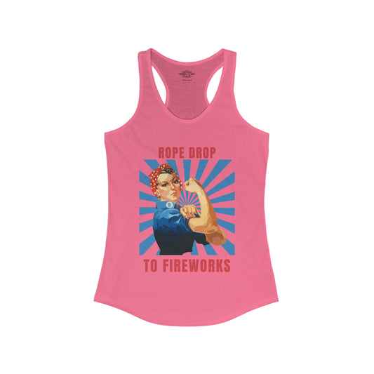 Rope Drop to Fireworks - Women's Ideal Racerback Tank