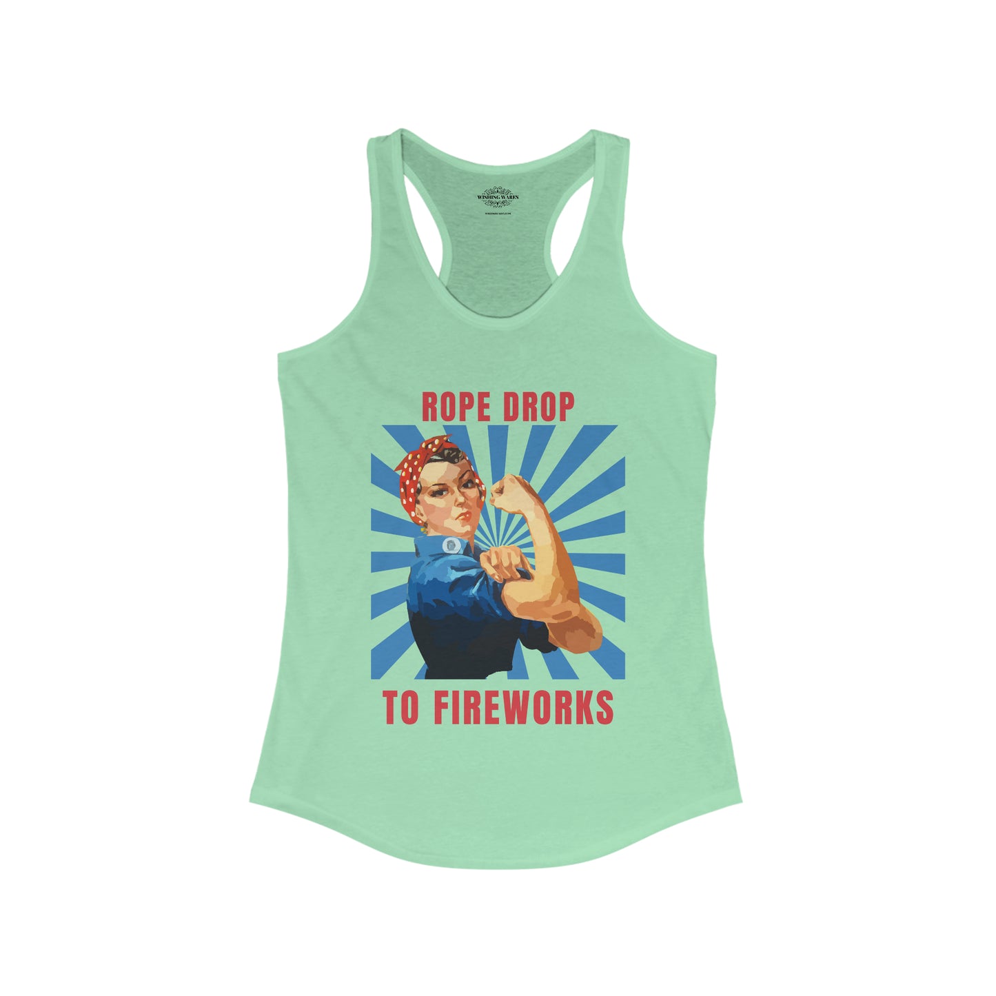 Rope Drop to Fireworks - Women's Ideal Racerback Tank