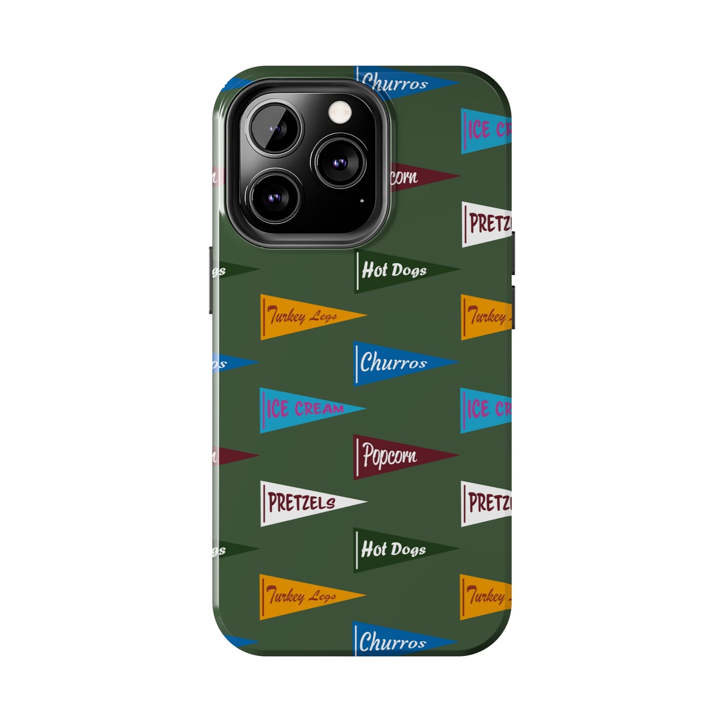 Snack Pennant (Sage Green) - Tough Phone Cases (All iPhone Sizes)