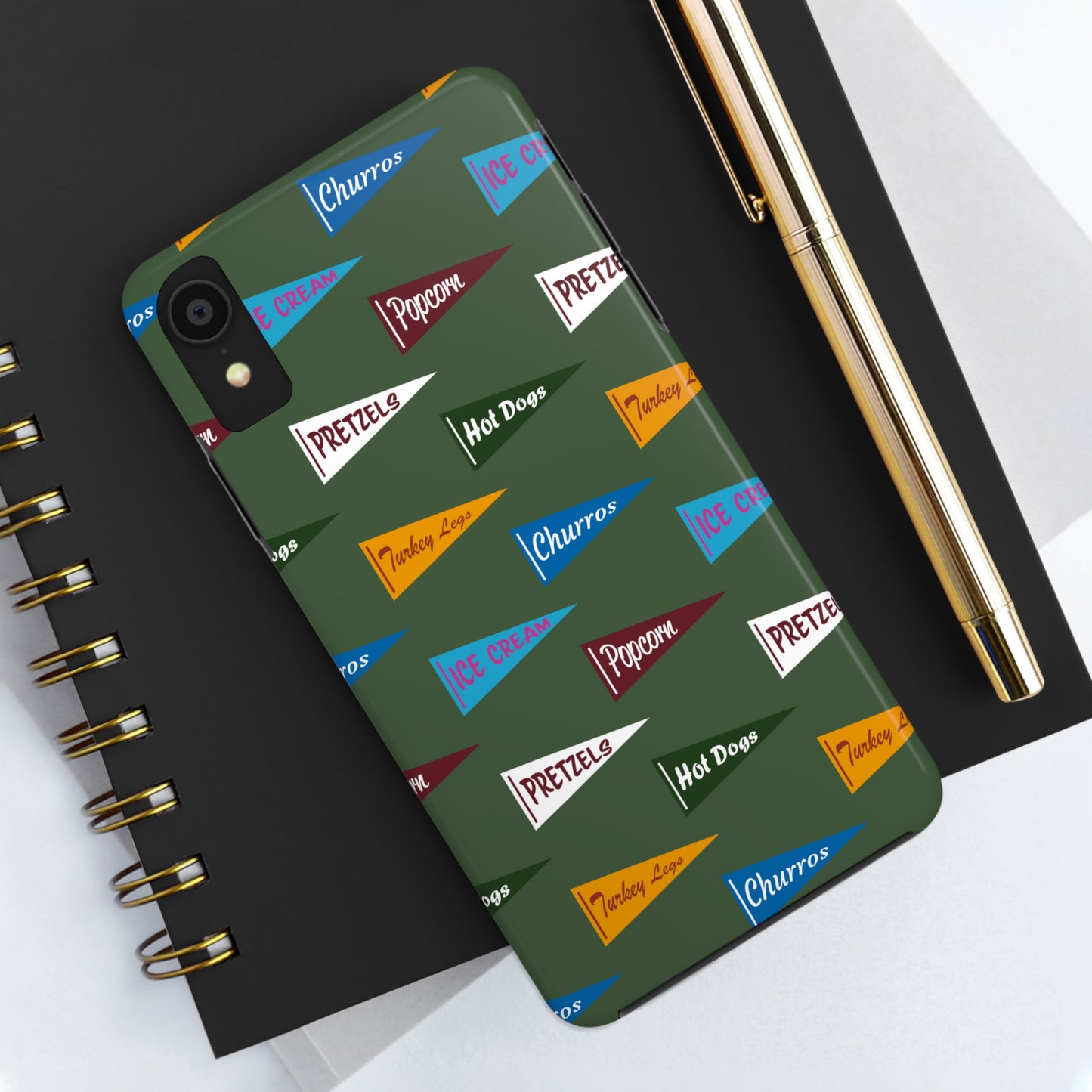 Snack Pennant (Sage Green) - Tough Phone Cases (All iPhone Sizes)