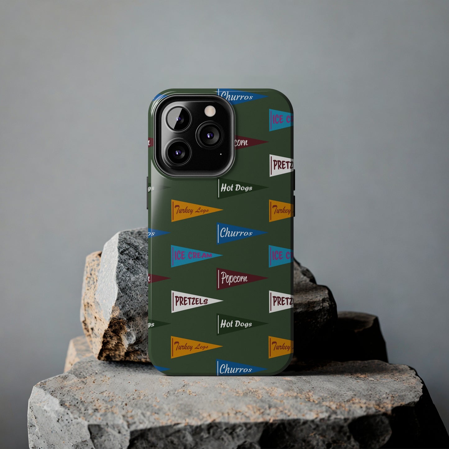 Snack Pennant (Sage Green) - Tough Phone Cases (All iPhone Sizes)