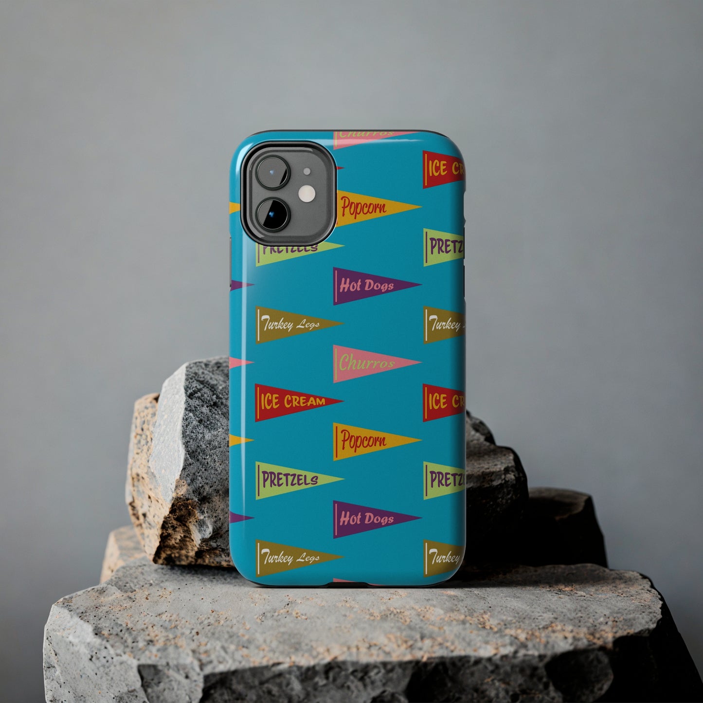 Snack Pennant (Blue Pop) - Tough Phone Cases (All iPhone Sizes)