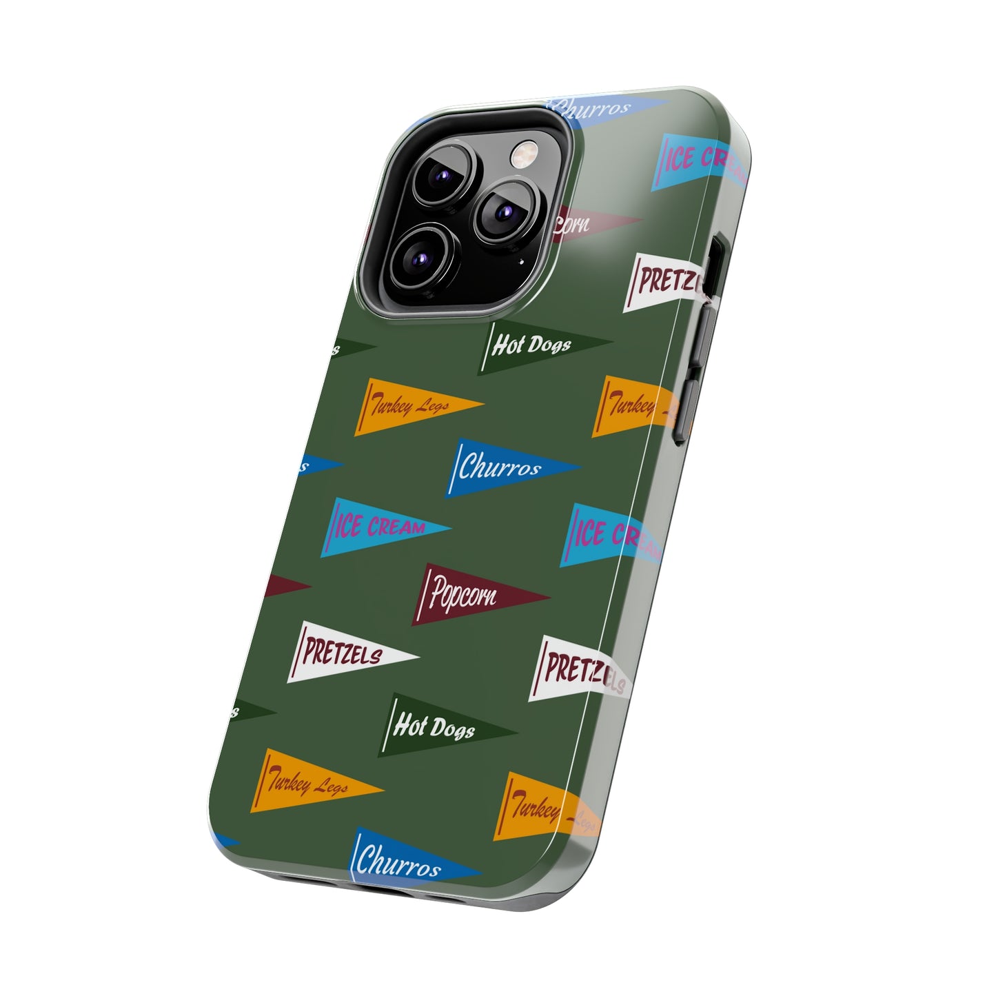 Snack Pennant (Sage Green) - Tough Phone Cases (All iPhone Sizes)