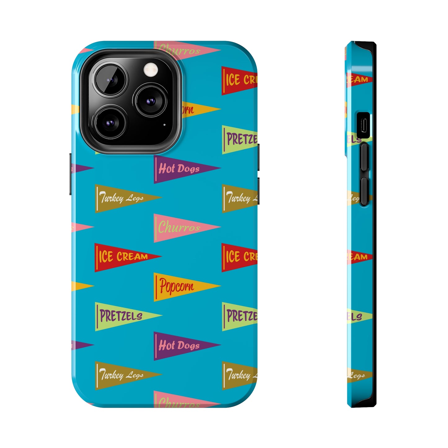 Snack Pennant (Blue Pop) - Tough Phone Cases (All iPhone Sizes)