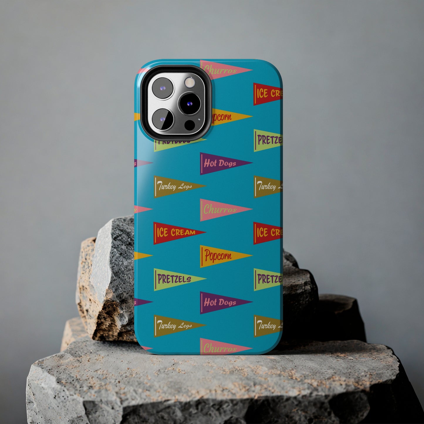 Snack Pennant (Blue Pop) - Tough Phone Cases (All iPhone Sizes)