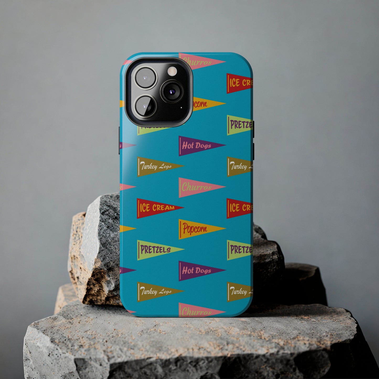 Snack Pennant (Blue Pop) - Tough Phone Cases (All iPhone Sizes)