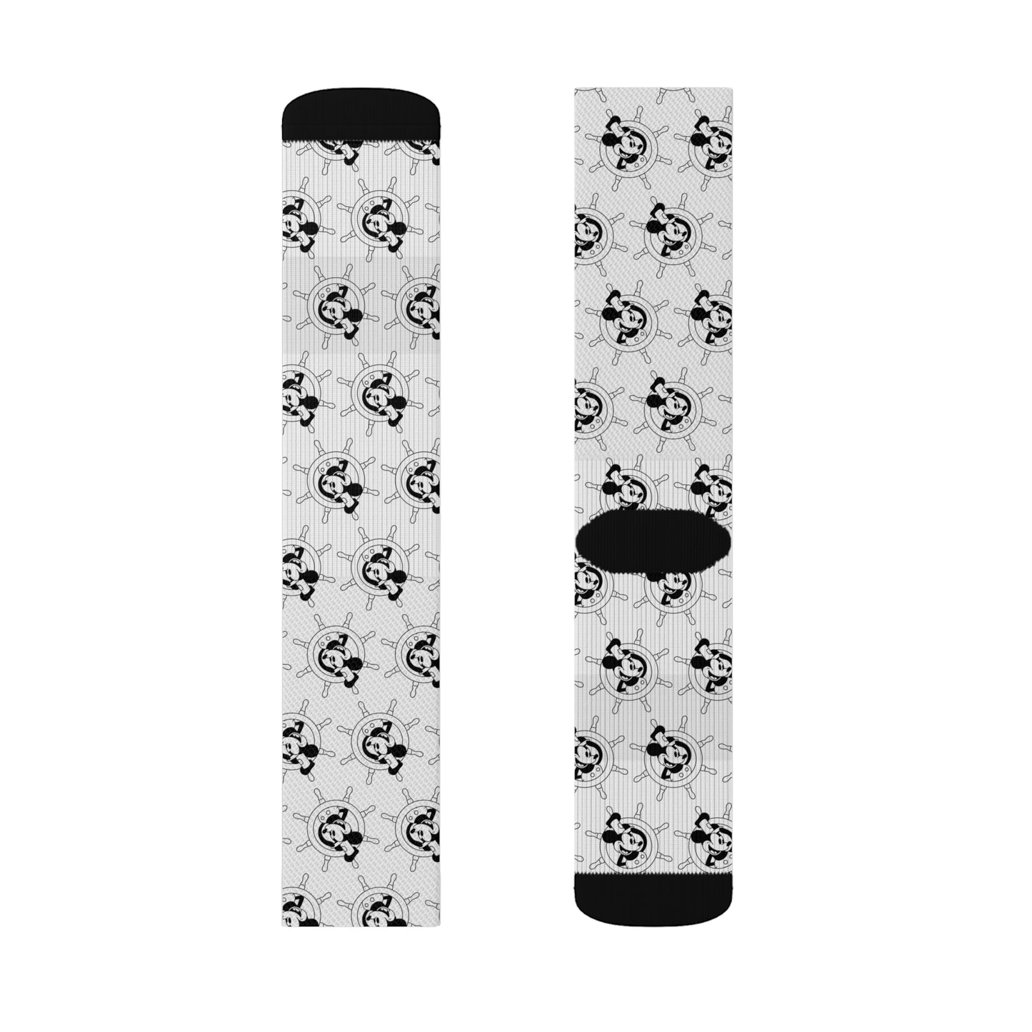 Steamboat Willie At the Helm - Full Patterned Socks