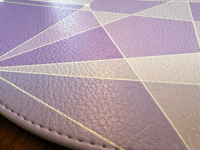 Purple Wall Vegan Leather Mouse Pad Mat