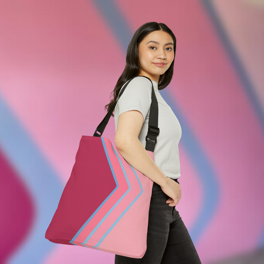 Bubblegum All Day Adjustable Tote (2 Sizes Available)