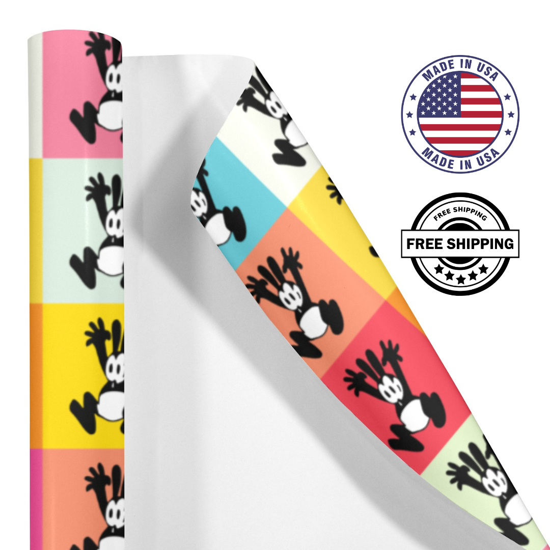 Oswald Single Roll Gift Wrapping Paper-Coated Paper 58"x 22" (1 Roll)