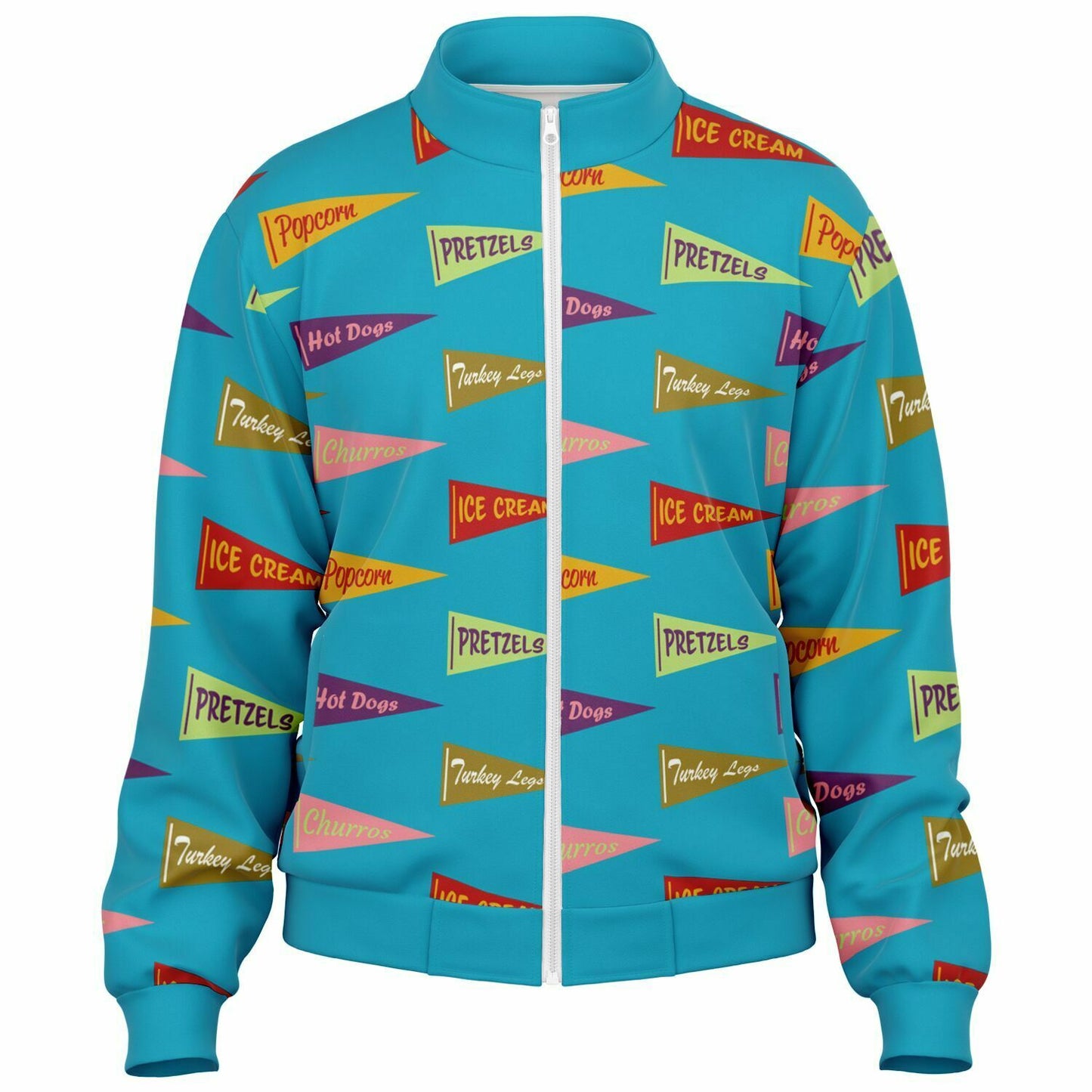 Snack Pennant Sustainable Unisex Track Jacket (Blue Pop)