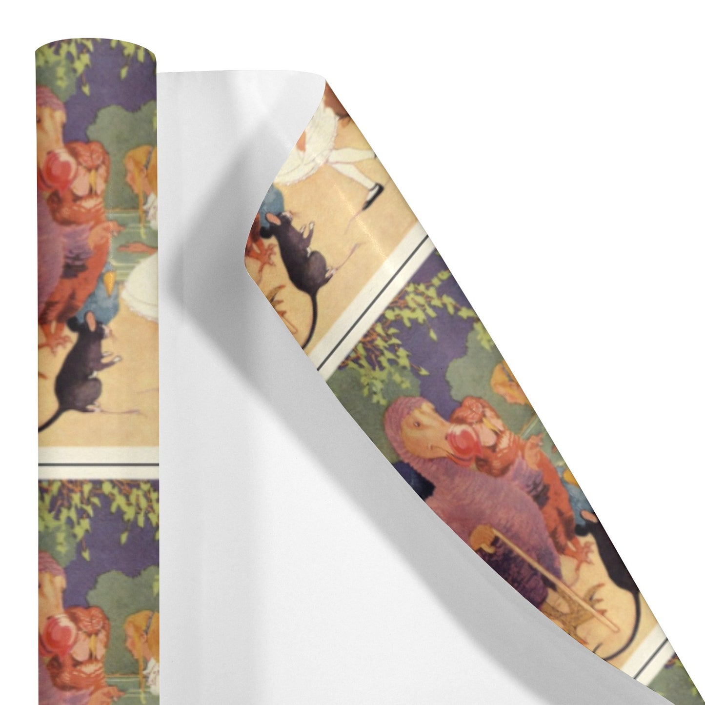 Single Roll Alice in Wonderland Gift Wrapping Paper-Coated Paper 58"x 22" (1 Roll)